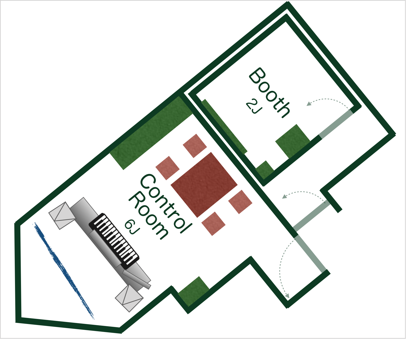 スタジオ概略図